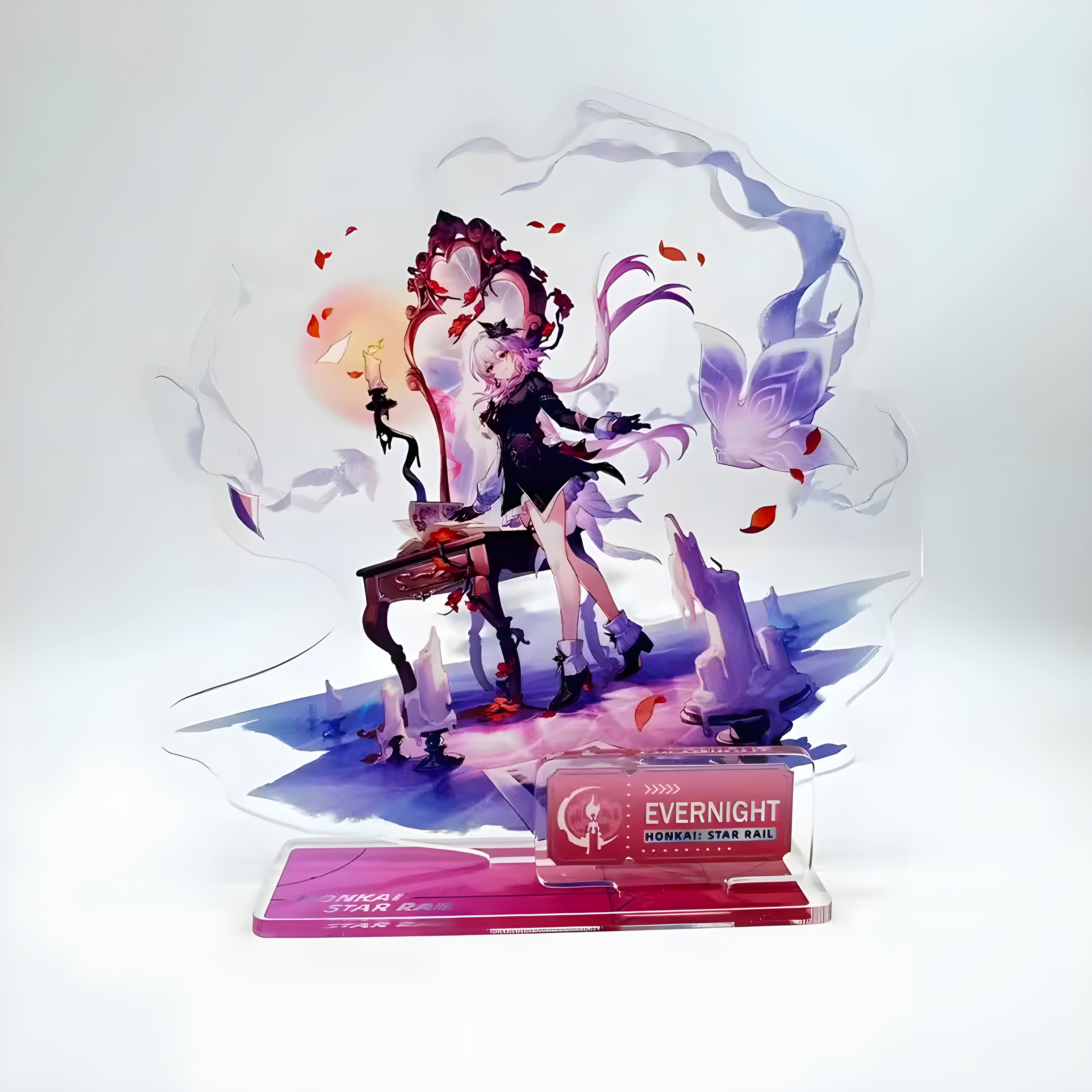 Figura Acrílica Honkai Star Rail Evernight Adorno Anime